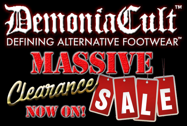 DemoniaCult Gothic and Alternative Boots and Shoes  - SALE NOW ON!