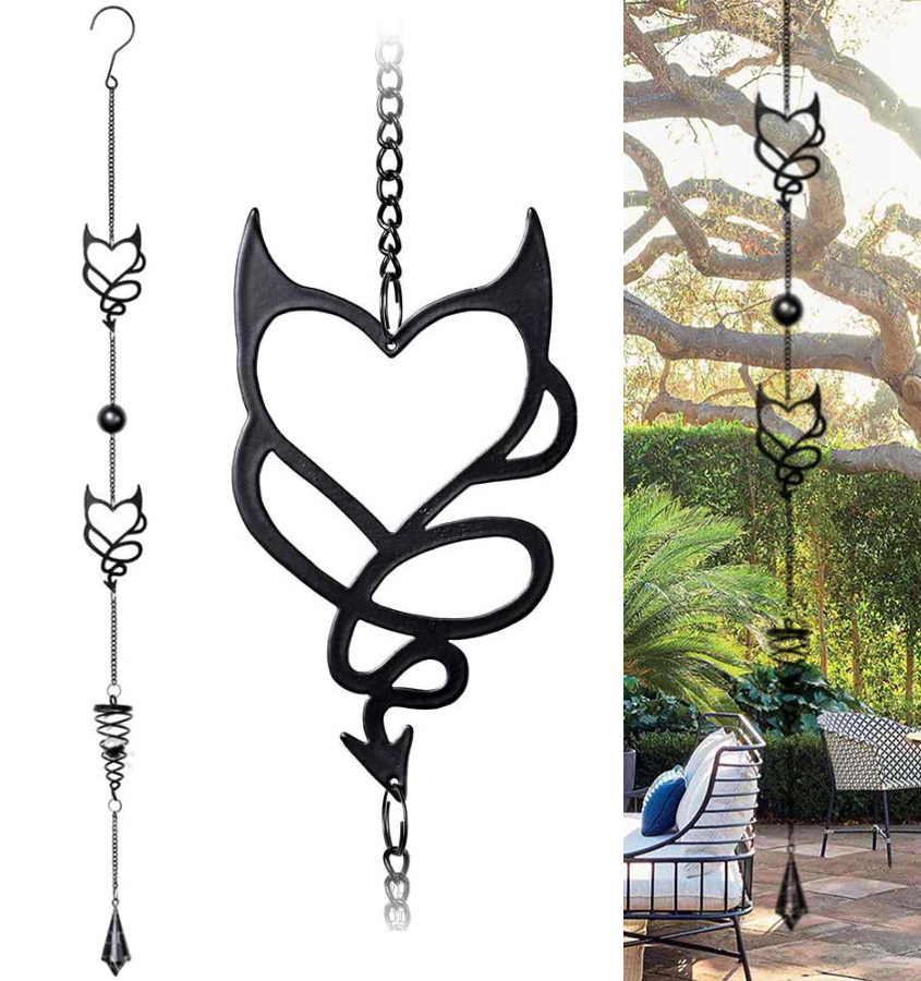 Alchemy Devil Heart Wind Chime