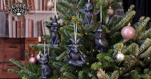 SPECIAL OFFER - Newsletter Exclusive - 50% Off Cult Cuties Witches Xmas Tree Set of Four. This week only, while stocks last!